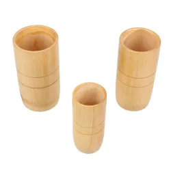 Traditionella kinesiska Bamboo Suction Cups akupunktur Anti Cellulite Massage Set 3pcs
