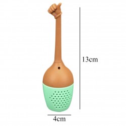 Hand gestures shaped tea infuser - silicone strainer