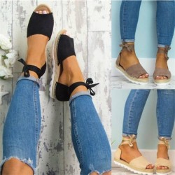 Ankle strap flat sandals