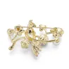 BrochesParrot - flor de cristal de perla broche