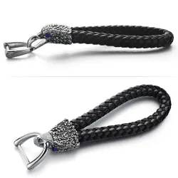 Porte-clés en cristal d'aigle