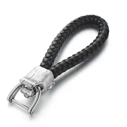 Leopard keychain keyring