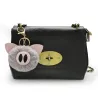 Fur pompom - piggy - avain