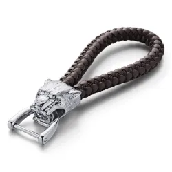 Leopard keychain keyring