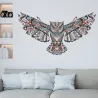 Colorful owl - removable - vinyl wall sticker