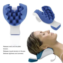 Neck - shoulder therapeutic support pillow - travel cushion