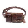 Genuine leather waist belt bag