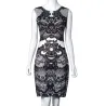 Elégante robe vintage imprimée midi