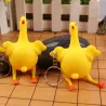 Green dinosaur - beans - chicken - funny keyring