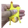 Dinosaure vert - haricots - poulet - drôle de keyring