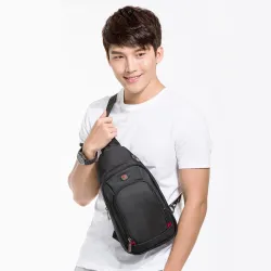 Borsa a tracolla in nylon impermeabile