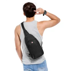 Borsa a tracolla in nylon impermeabile