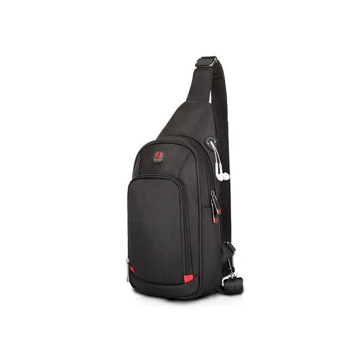 Vattentät nylon crossbody shoulder bag