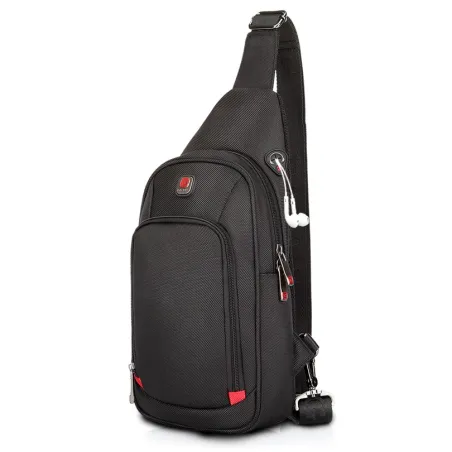 Borsa a tracolla in nylon impermeabile