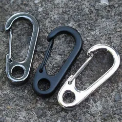 Outdoor & CampingCamping exterior de acero inoxidable carabiner hebilla gancho 10 piezas