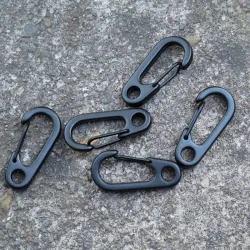 Outdoor & CampingCamping exterior de acero inoxidable carabiner hebilla gancho 10 piezas