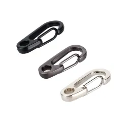 Outdoor & CampingCamping exterior de acero inoxidable carabiner hebilla gancho 10 piezas