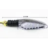 Universal 12V LED motorcykel vattentät amber ljus vändsignal indikatorer 2 st