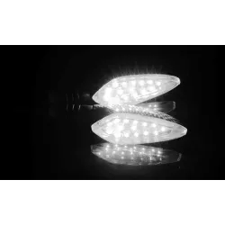 Universal 12V LED motorcykel vattentät amber ljus vändsignal indikatorer 2 st
