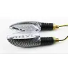 Universal 12V LED motorcykel vattentät amber ljus vändsignal indikatorer 2 st