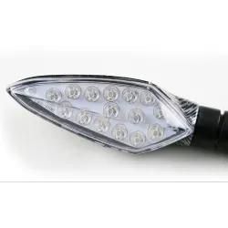 Universal 12V LED motorcykel vattentät amber ljus vändsignal indikatorer 2 st