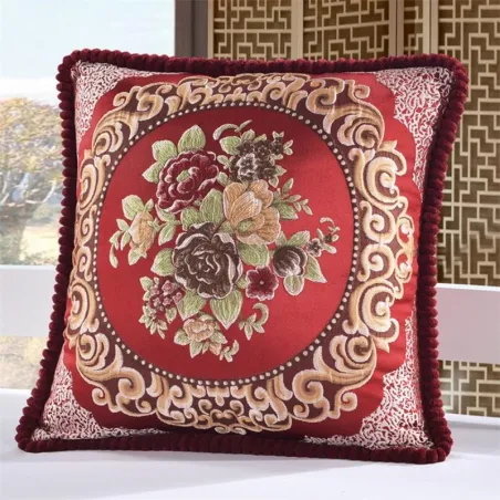 Brittisk broderi kudde kudde täcker bomull 50 * 50 cm
