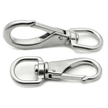 M4 monikäyttöinen kevätkoukku karabiner ruostumaton teräs 2 pc