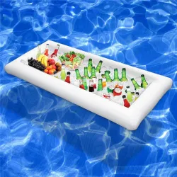 BBQ pool uppblåsbar flytande bordsbricka