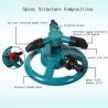 360 grader roterande trädgård sprinkler