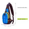 Wasserdichte Nylon Brust Schultertasche Rucksack unisex