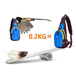 Wasserdichte Nylon Brust Schultertasche Rucksack unisex