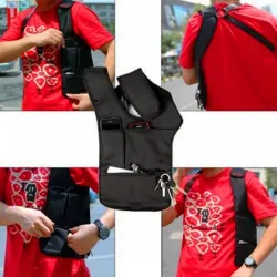 Nylon anti-theft hidden underarm shoulder bag