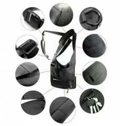 Nylon anti-theft hidden underarm shoulder bag