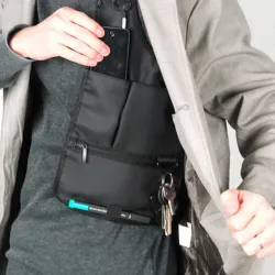 Nylon anti-theft hidden underarm shoulder bag