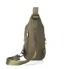 Waterproof nylon chest shoulder small bagTassen