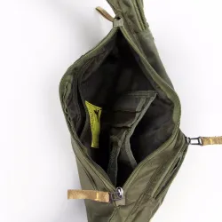 Waterproof nylon crossbody shoulder bag - backpack