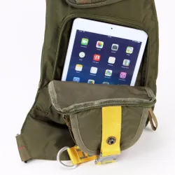 Waterproof nylon crossbody shoulder bag - backpack