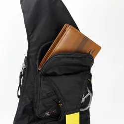 Waterproof nylon crossbody shoulder bag - backpack
