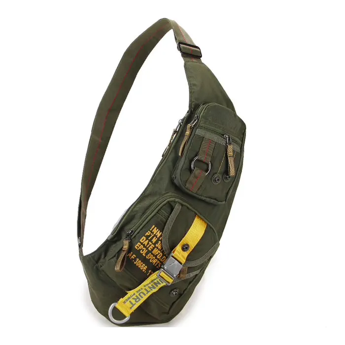 Vattentät nylon crossbody axelväska - ryggsäck