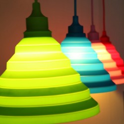 Luces & IluminaciónBombilla colgante de silicona lámpara porta lámpara E27
