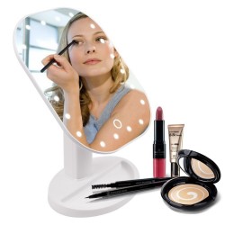 Faltbare LED Make-up Touch Spiegel