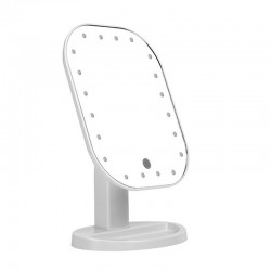 MaquillajeDoble espejo de maquillaje LED ajustable