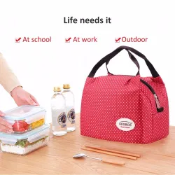 Portable thermal canvas lunchpåse