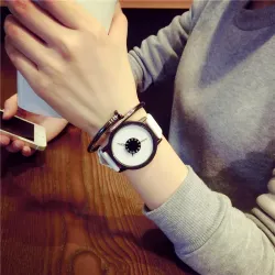 RelojesCuarzo de cuero reloj unisex