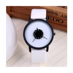 Leather quartz watch unisexWatches