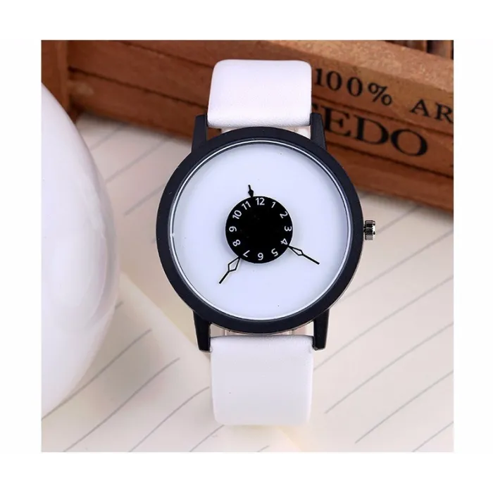 Leather quartz watch unisexWatches