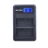Dual LCD USB batteriladdare för DMW-BLF19 BLF19E BLF19GK BLF19PP DMC-GH3 GH3A GH3AGK