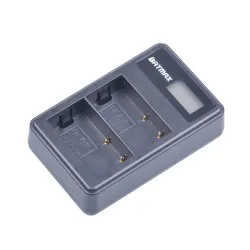Dual LCD USB batteriladdare för DMW-BLF19 BLF19E BLF19GK BLF19PP DMC-GH3 GH3A GH3AGK