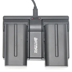 NP-F960 NP-F970 NP F930 Battery Dual Charger SONY F950 F550 F750 F770 MC1500C HD1000C