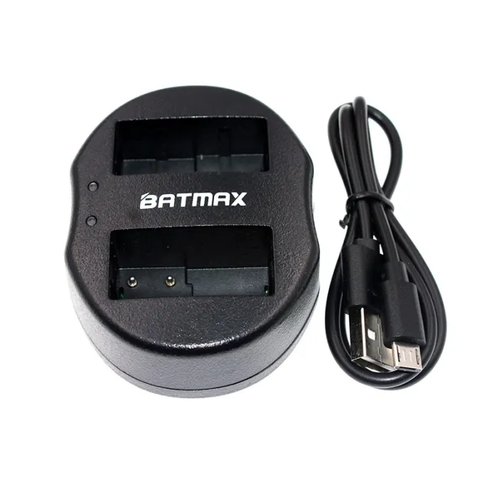 Podwójna USB ładowarka baterii dla DMW-BLC12 DMWBLC12 BLC12 BLC12PP Panasonic Lumix FZ1000 FZ200 FZ300 G5Akumulatory i ładowarki